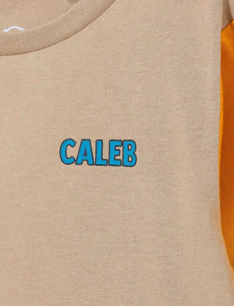 Organic Cotton Contrast Sleeve T-shirt – Little Boy