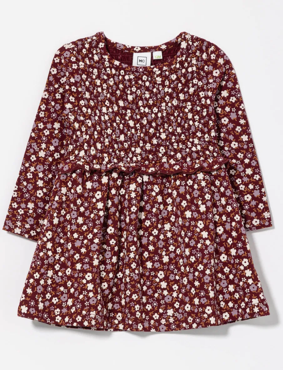 Organic Cotton Floral Dress - Baby Girl