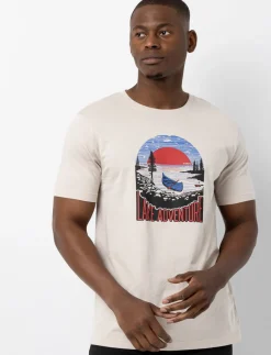 Organic Cotton Printed Crew-neck T-shirt