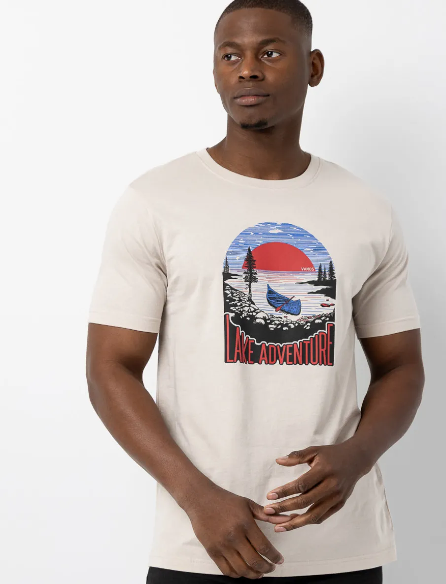 Organic Cotton Printed Crew-neck T-shirt