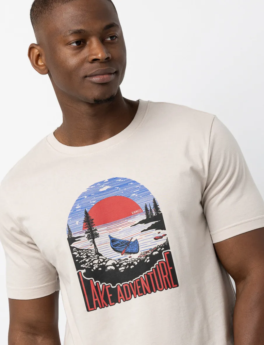 Organic Cotton Printed Crew-neck T-shirt