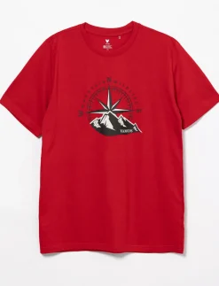 Organic Cotton Printed Crew-neck T-shirt