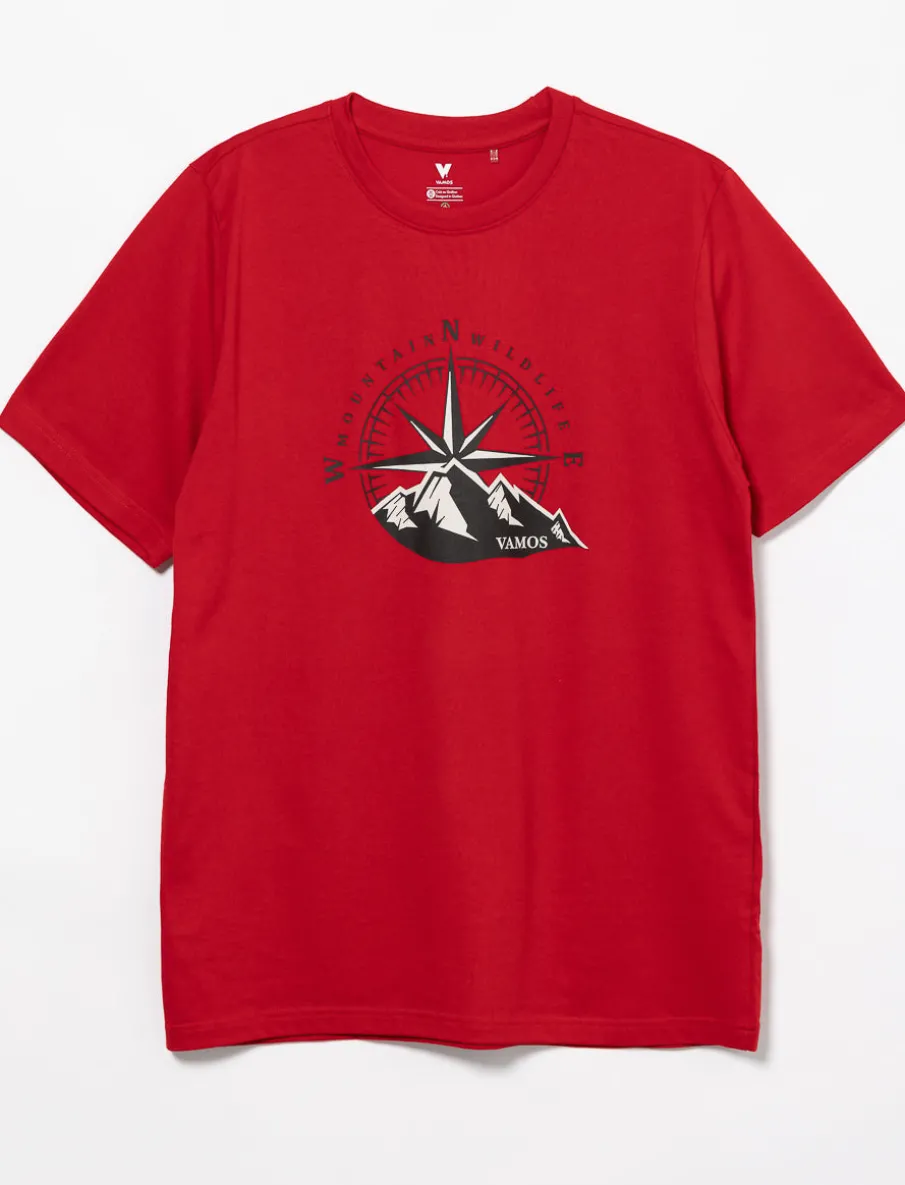 Organic Cotton Printed Crew-neck T-shirt