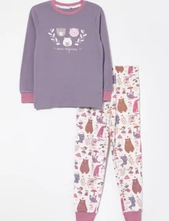 Organic Cotton Printed 2-piece PJ - Little Girl