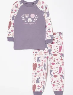 Organic Cotton Printed 2-piece PJ Set - Baby Girl