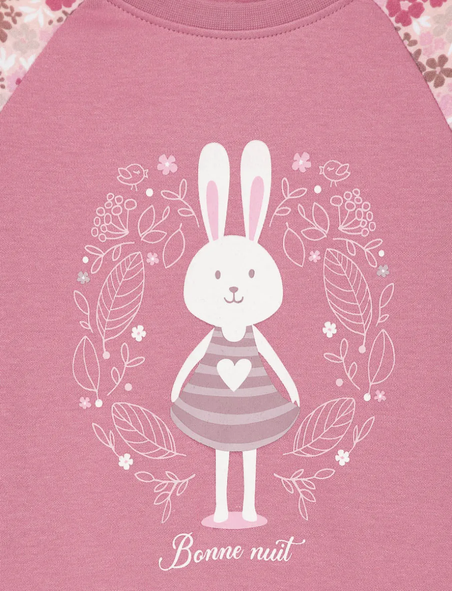 Organic Cotton Printed 2-piece PJ Set - Little Girl