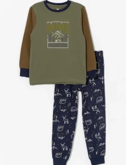 Organic Cotton Printed 2-piece PJ Set - Little Boy