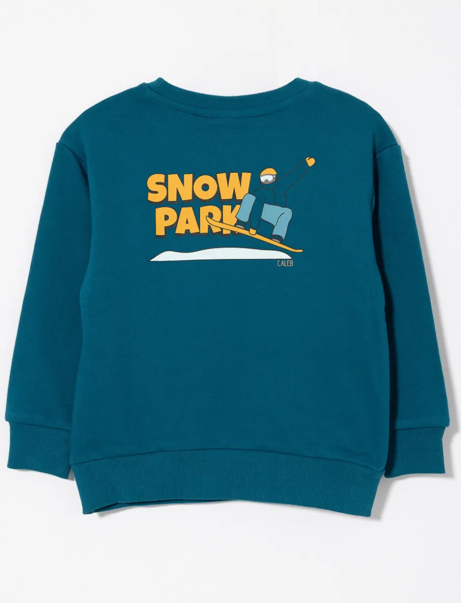 Organic Cotton Printed Sweater - Little Boy