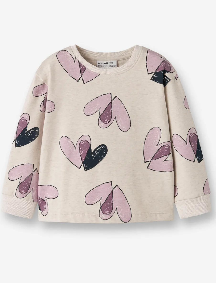Organic Cotton Printed Sweatshirt - Little Girl