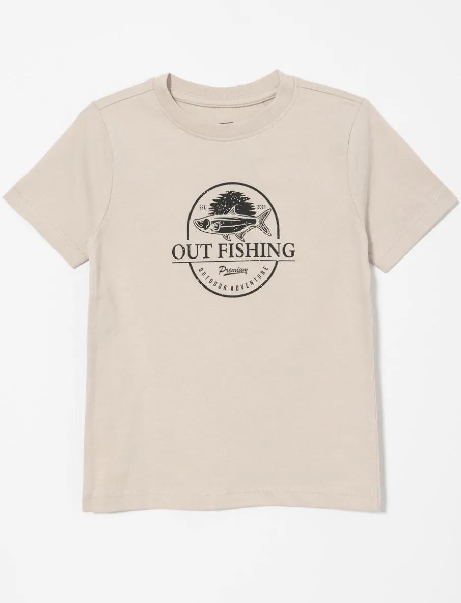 Organic Cotton Printed T-shirt - Little Boy