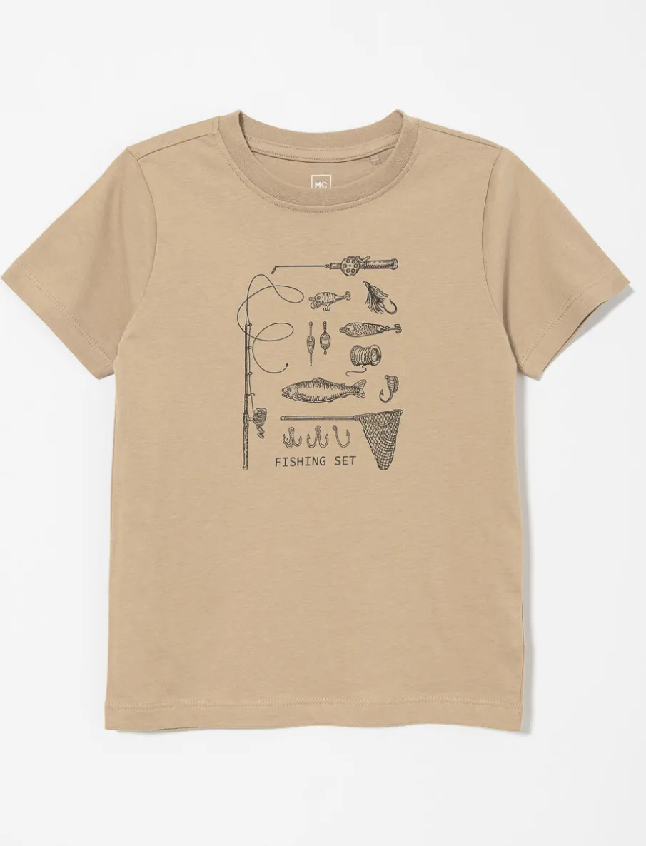Organic Cotton Printed T-shirt - Little Boy