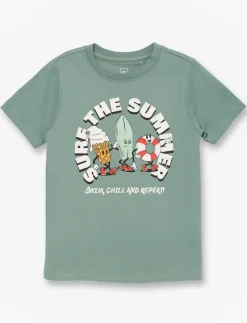 Organic Cotton Printed T-shirt - Little Boy