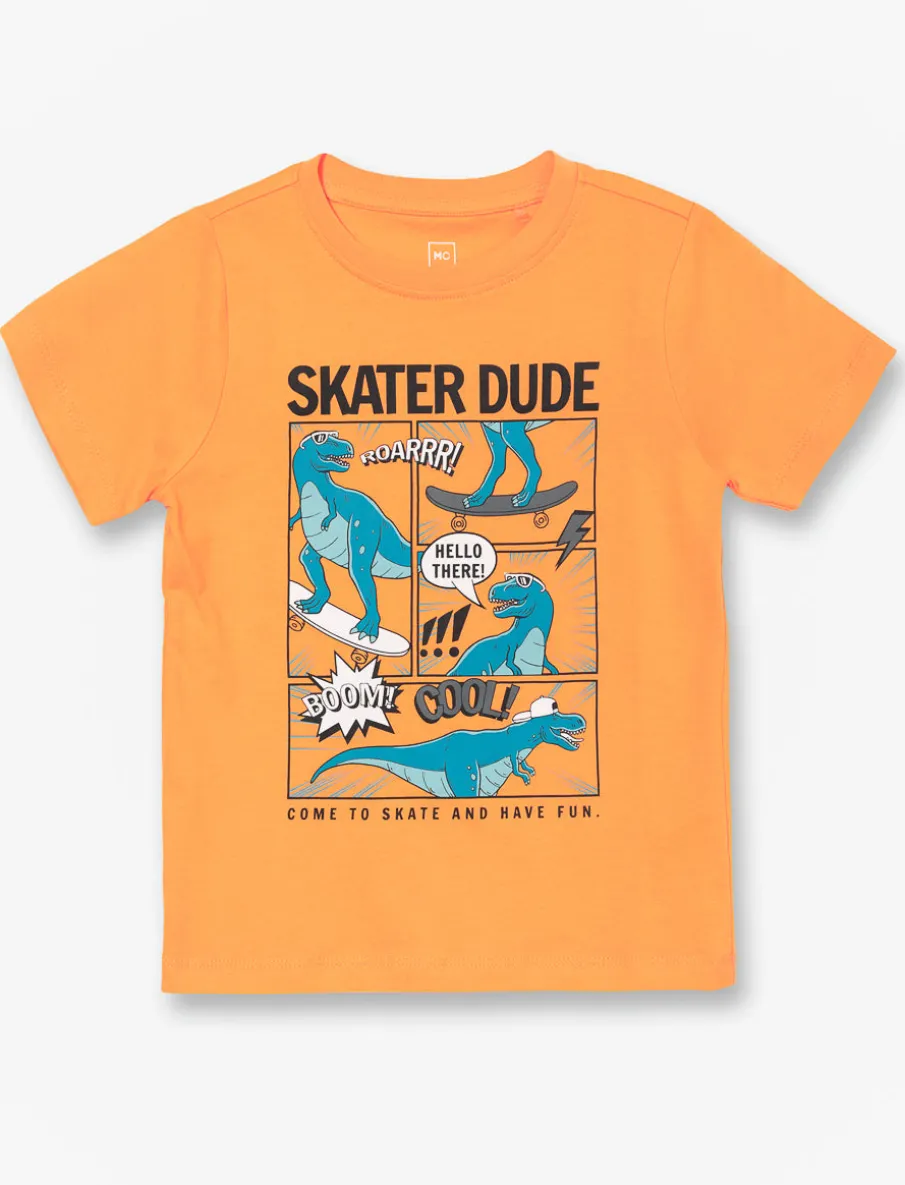 Organic Cotton Printed T-shirt - Little Boy