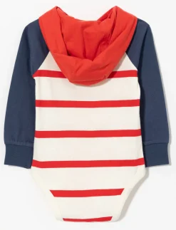 Organic Cotton Striped Bodysuit