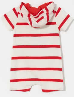 Organic Cotton Striped Romper