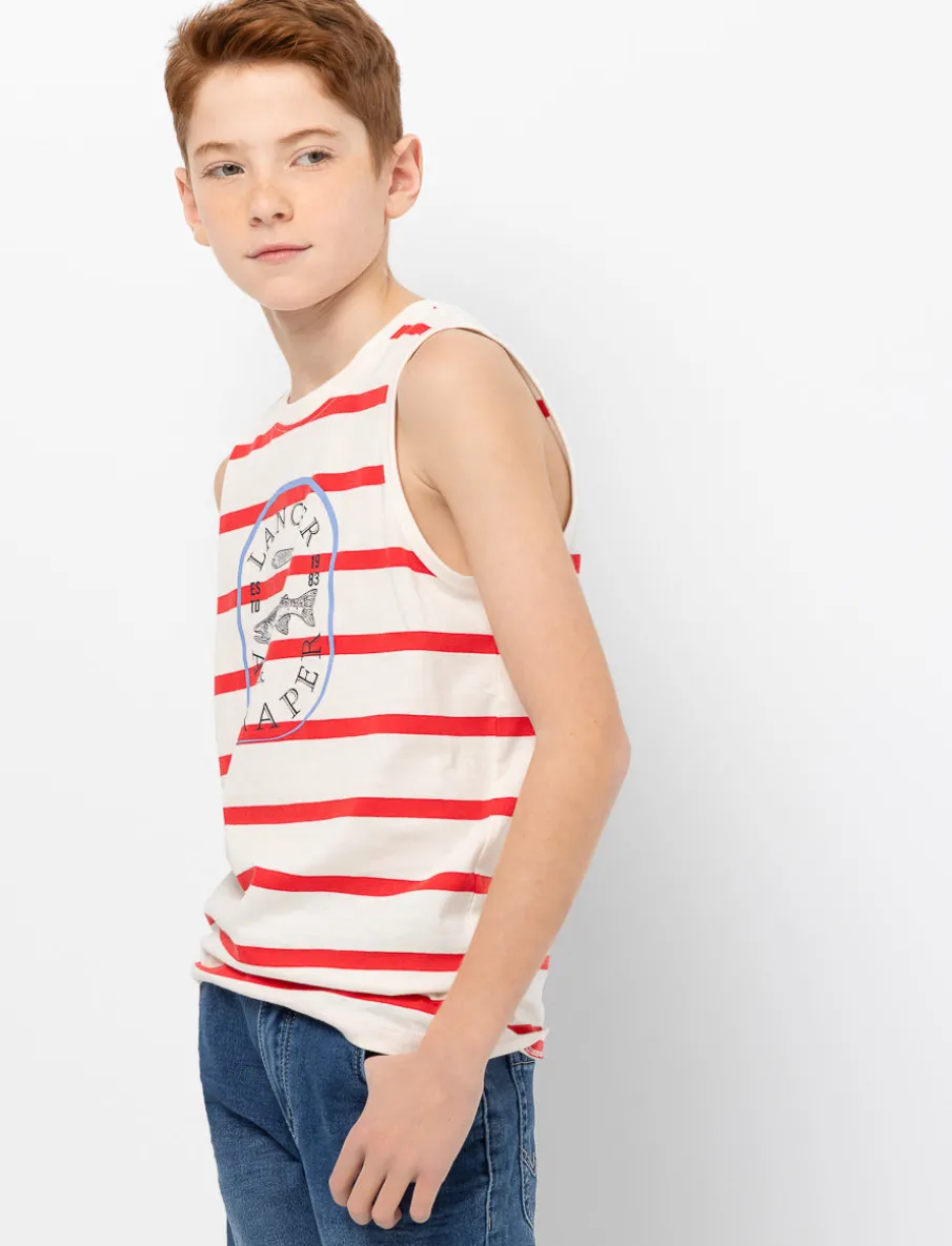 Organic Cotton Striped Tank Top