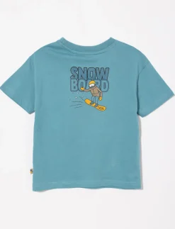 Organic Cotton T-shirt with Back Print - Little Boy