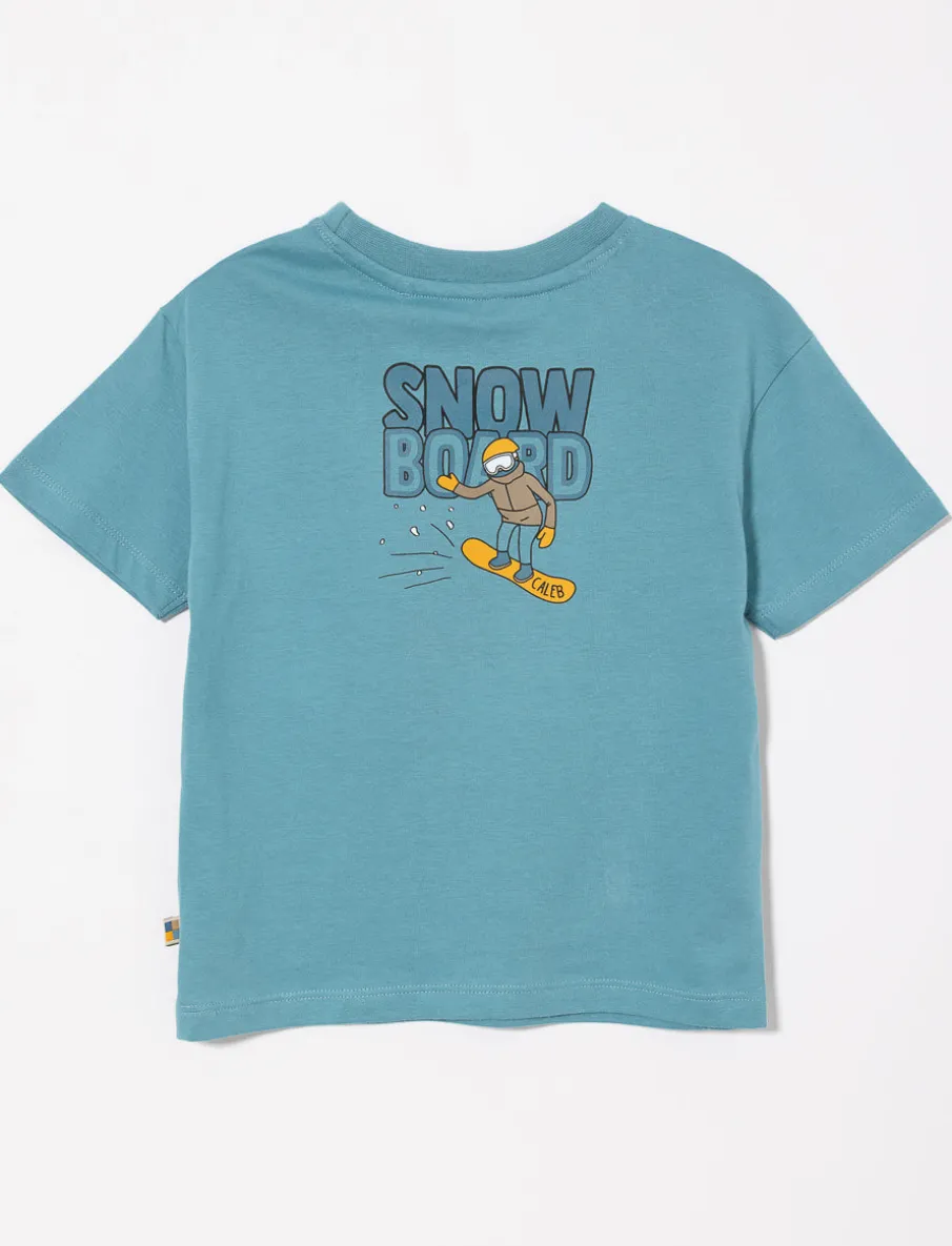 Organic Cotton T-shirt with Back Print - Little Boy