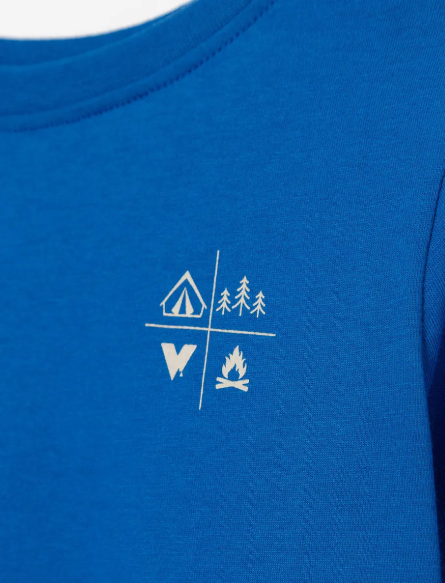 Organic Cotton T-shirt with Back Print - Little Boy