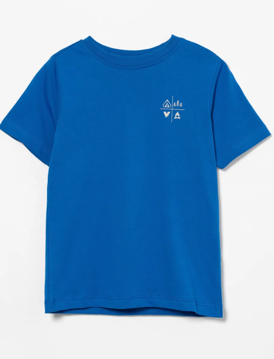 Organic Cotton T-shirt with Back Print - Little Boy