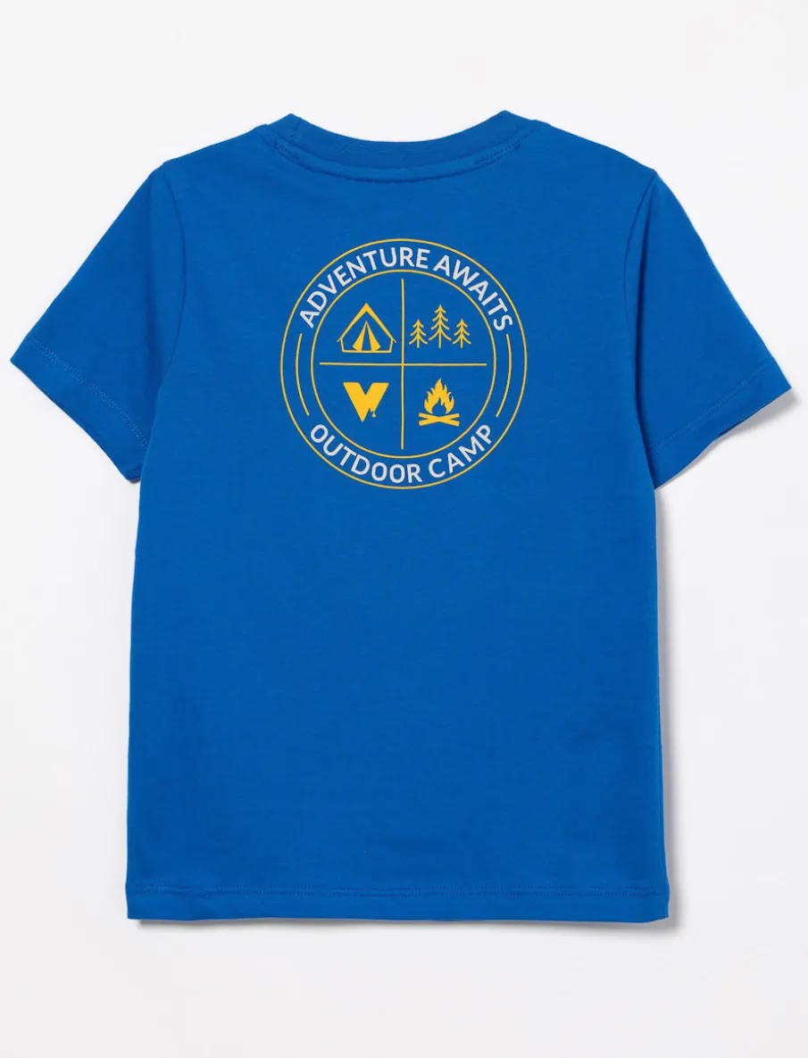 Organic Cotton T-shirt with Back Print - Little Boy