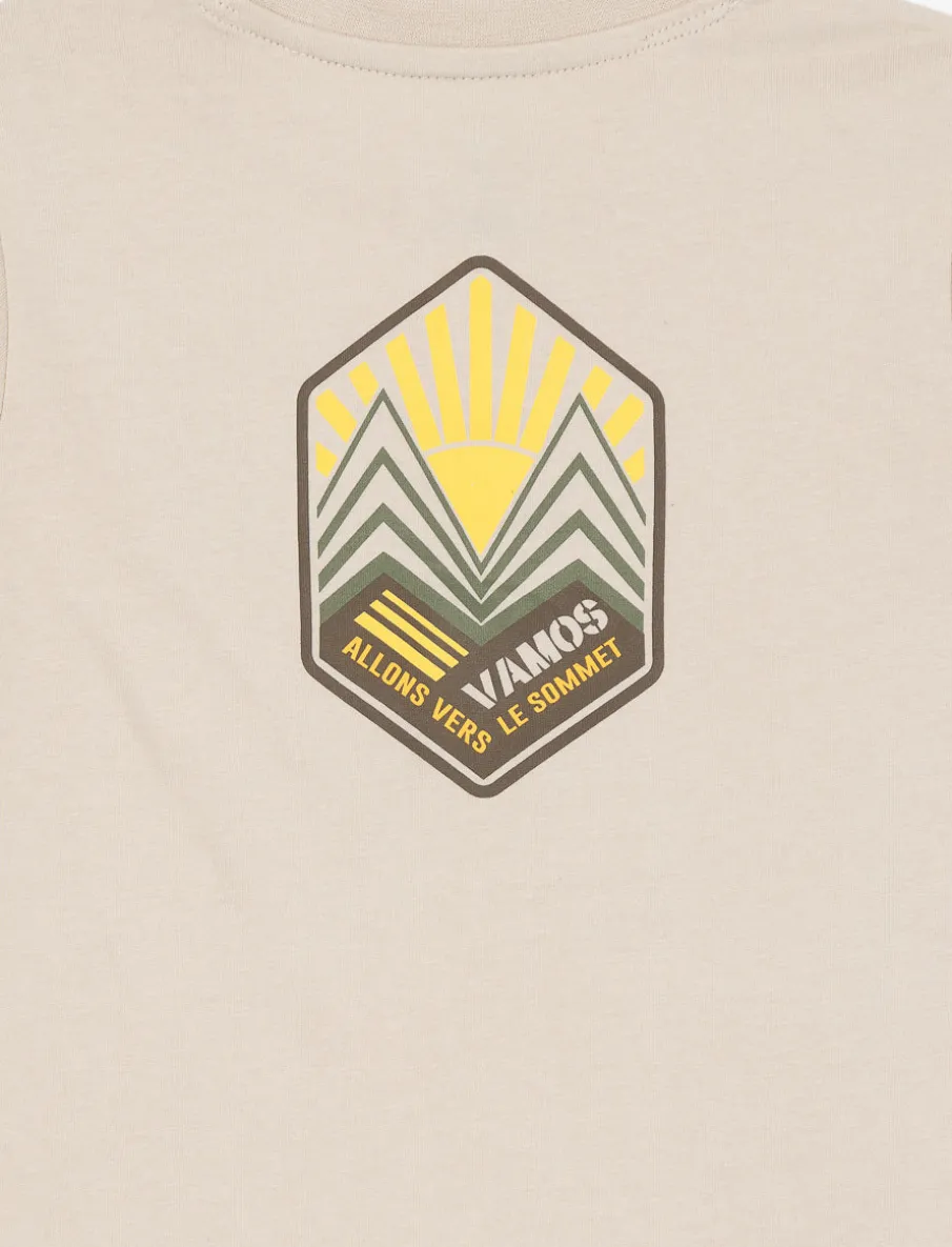 Organic Cotton T-shirt with Back Print - Little Boy