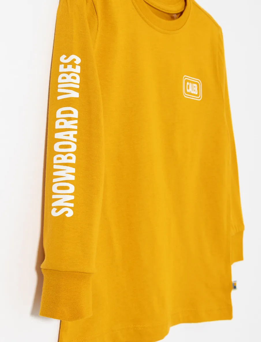 Organic Cotton T-shirt with Back Print - Little Boy