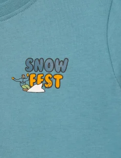 Organic Cotton T-shirt with Back Print - Little Boy