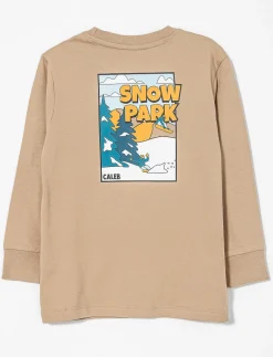 Organic Cotton T-shirt with Back Print - Little Boy