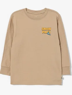 Organic Cotton T-shirt with Back Print - Little Boy