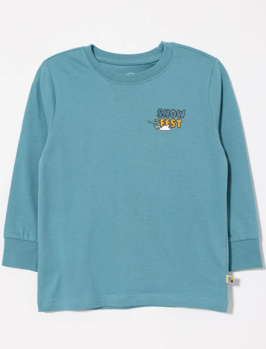 Organic Cotton T-shirt with Back Print - Little Boy
