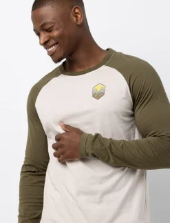 Organic Cotton T-shirt with Contrast Sleeves