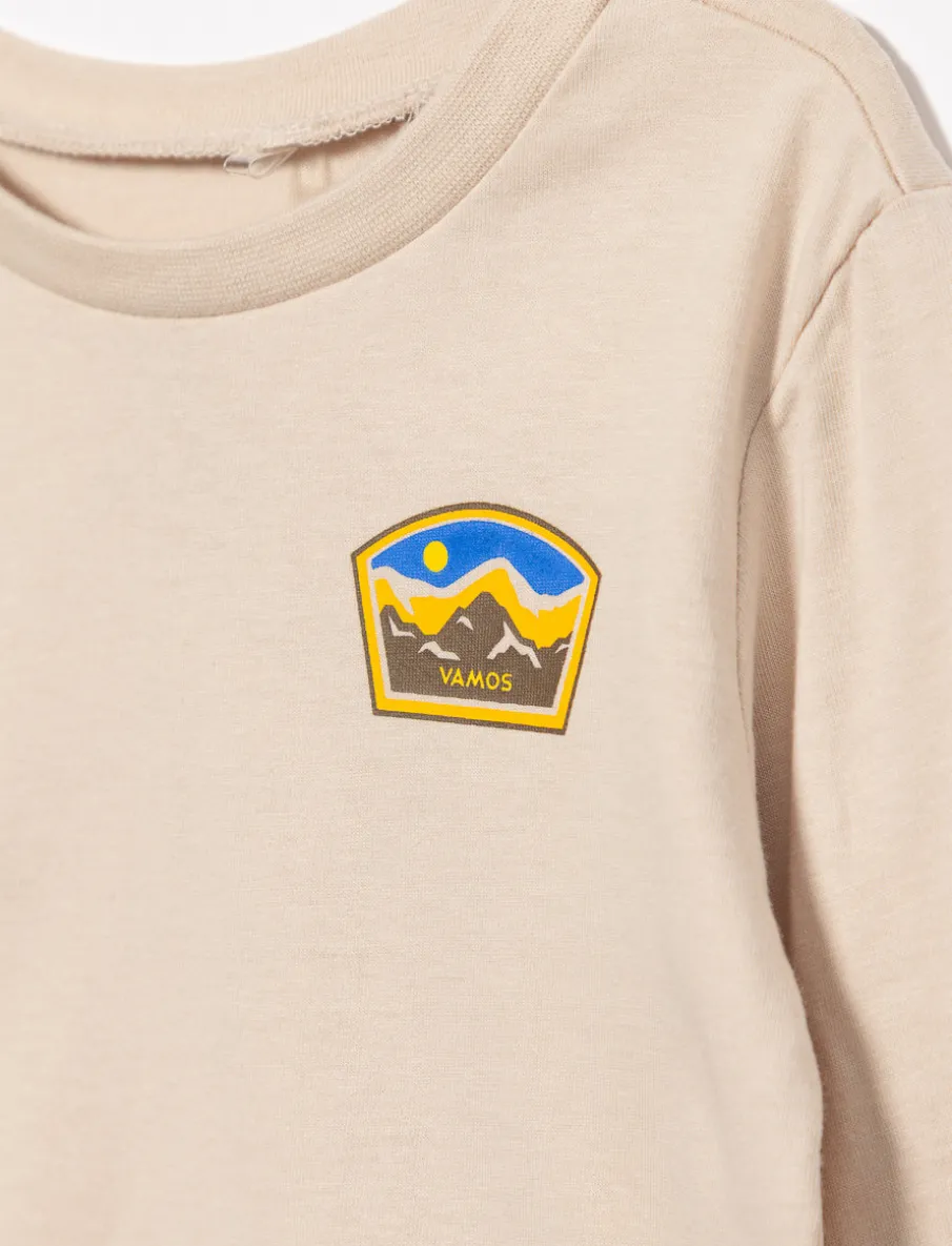 Organic Cotton T-shirt with Back Print - Baby Boy