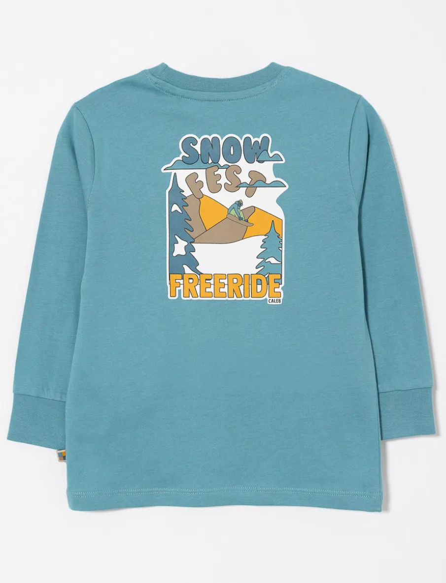 Organic Cotton T-shirt with Back Print - Baby Boy
