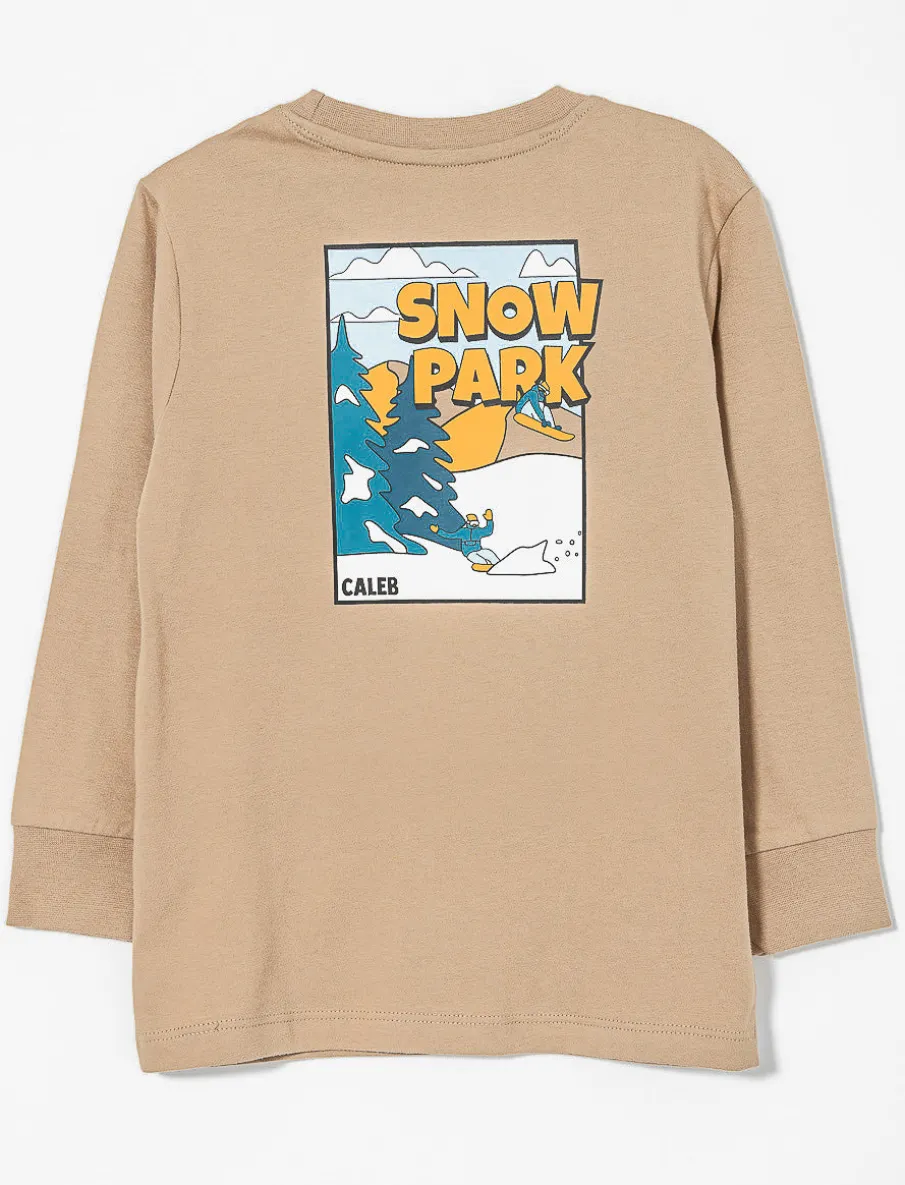 Organic Cotton T-shirt with Back Print - Baby Boy