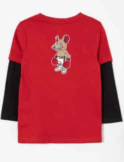 Organic Cotton T-shirt with Back Print - Little Boy