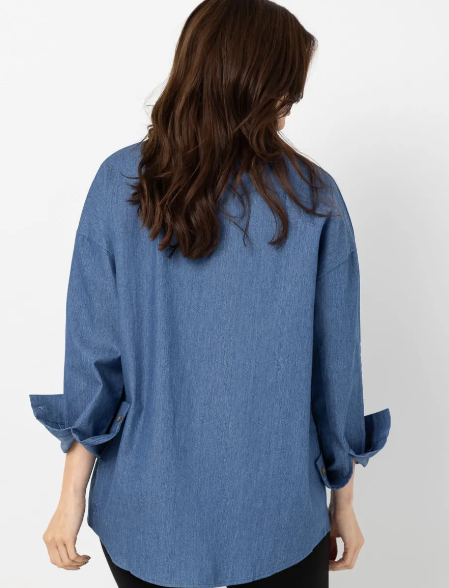 Oversized Button-front Shirt