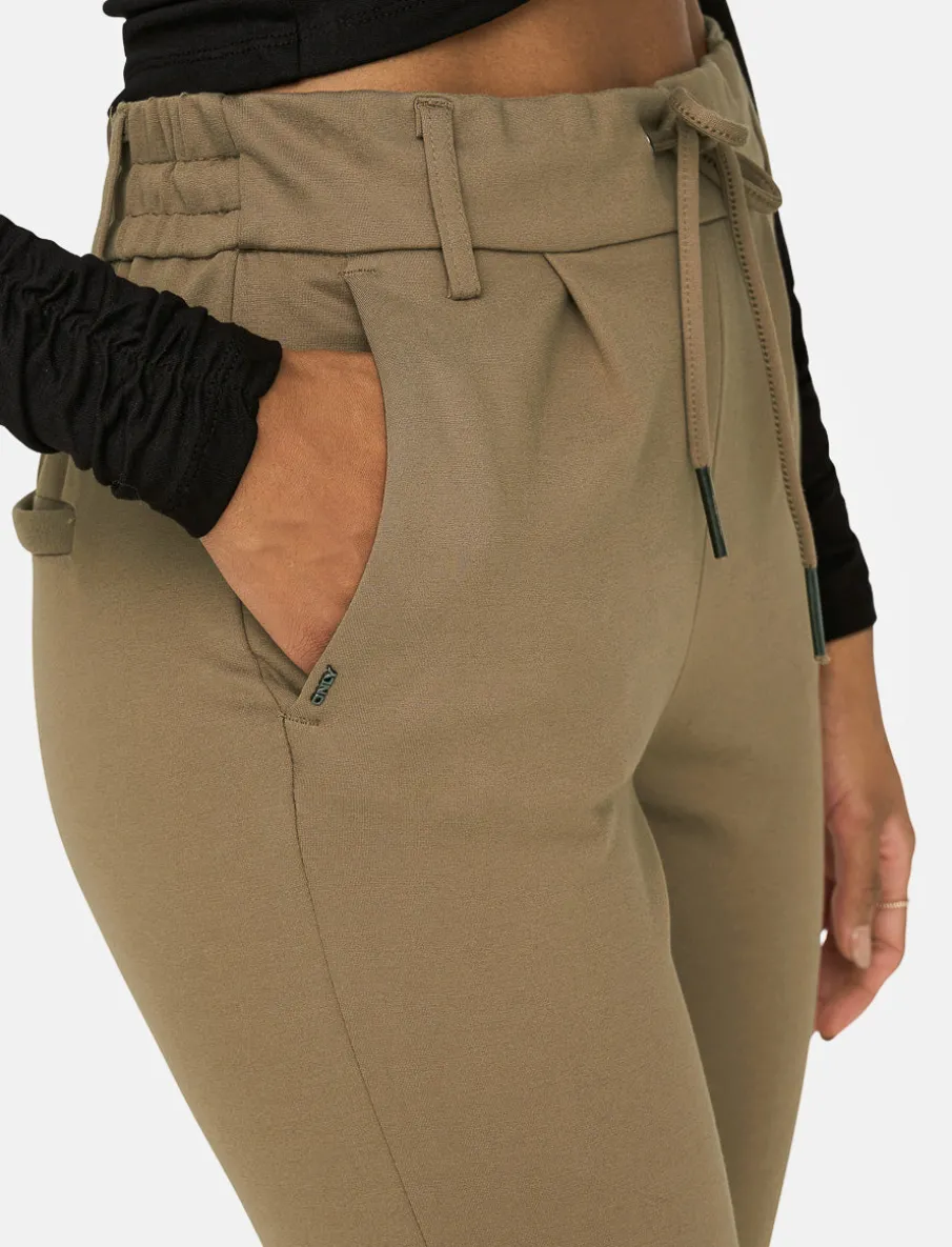 Pants with Drawstring and Elastic Waistband