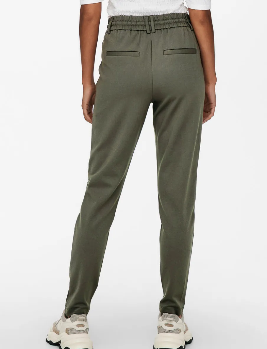 Pants with Drawstring and Elastic Waistband