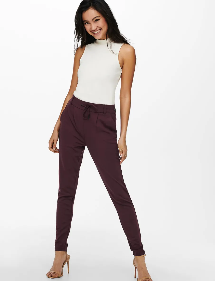 Pants with Drawstring and Elastic Waistband