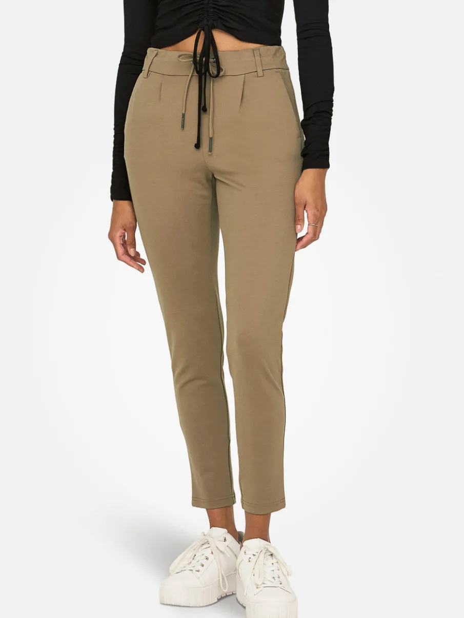Pants with Drawstring and Elastic Waistband