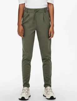 Pants with Drawstring and Elastic Waistband