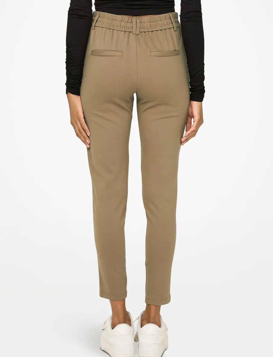 Pants with Drawstring and Elastic Waistband
