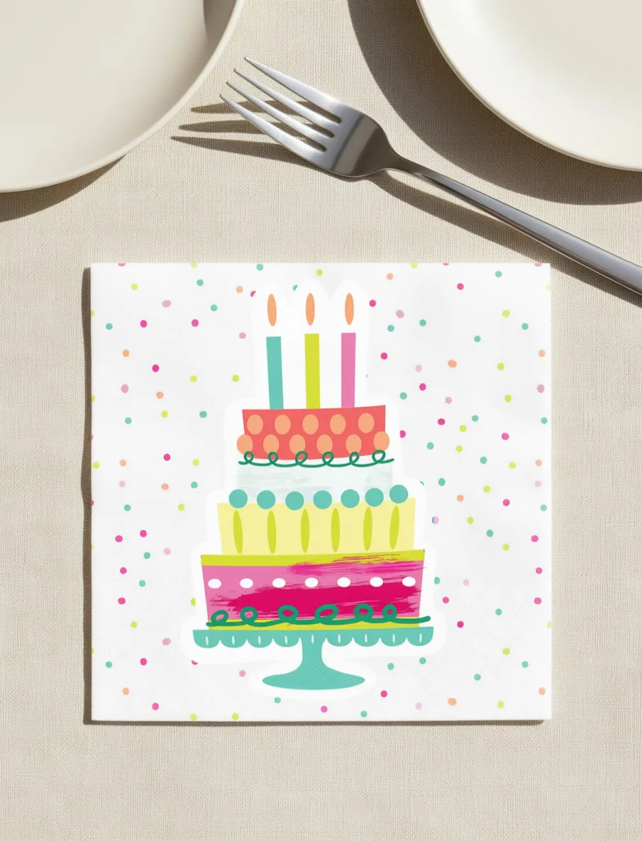 Party Cake Napkins – Pack of 20
