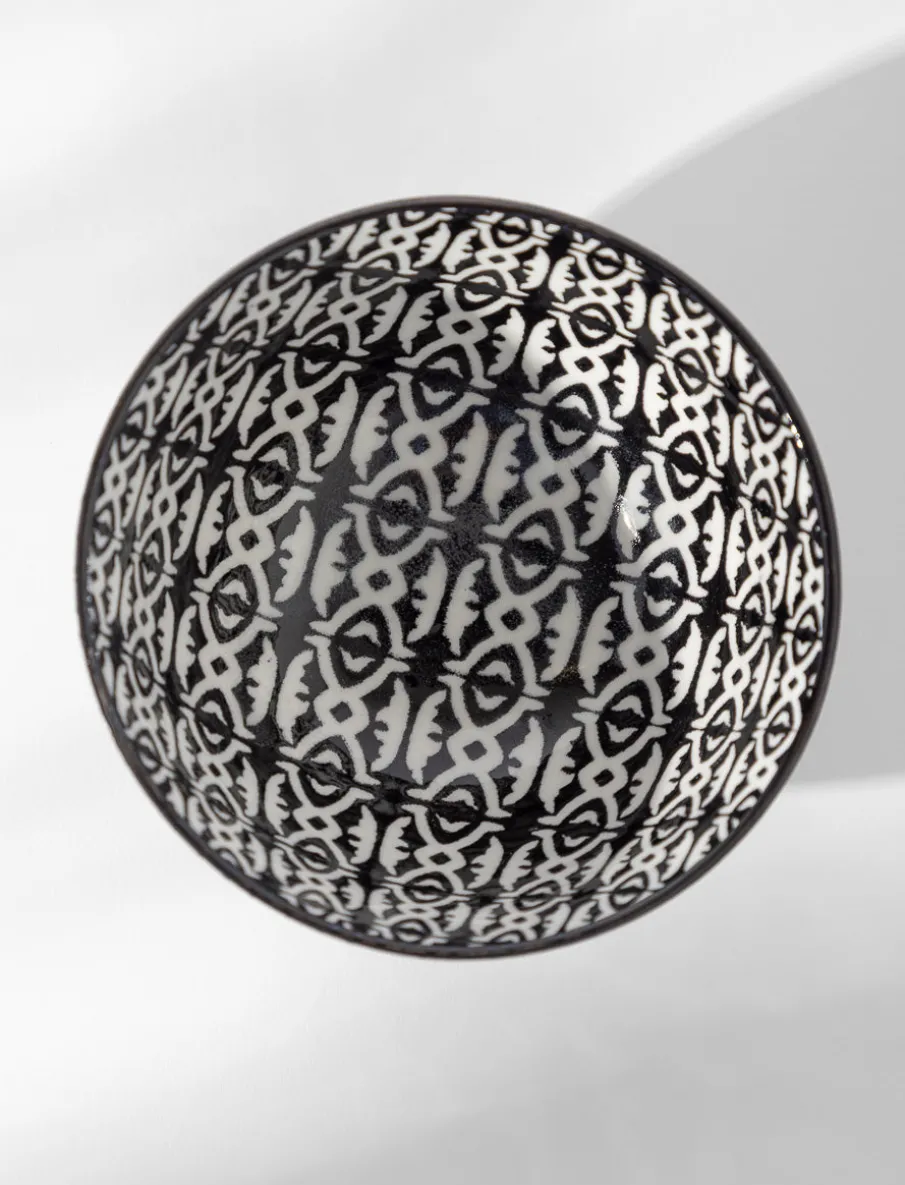 Patterned Stoneware Bowl