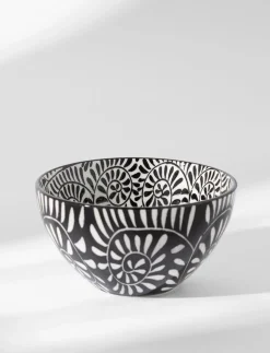 Patterned Stoneware Bowl