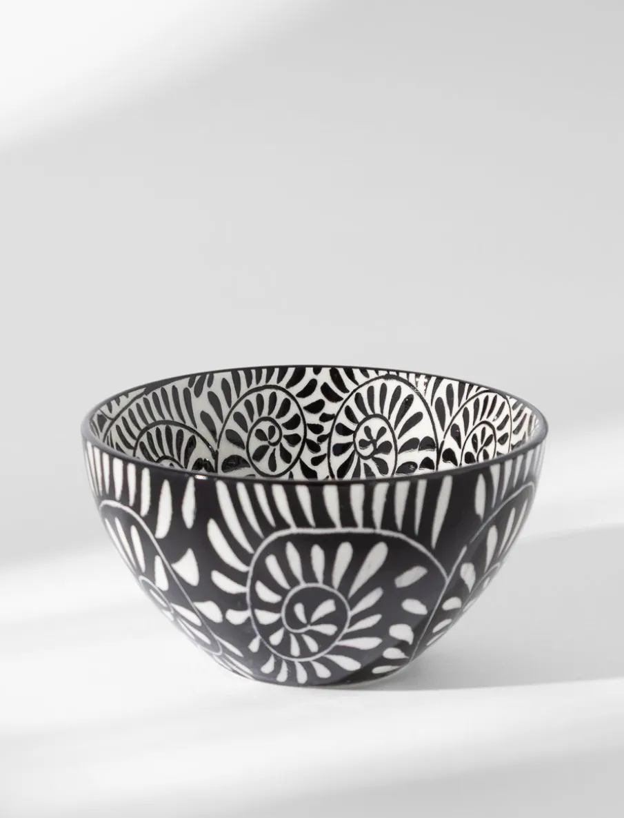 Patterned Stoneware Bowl
