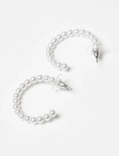 Pearl Hoop Earrings