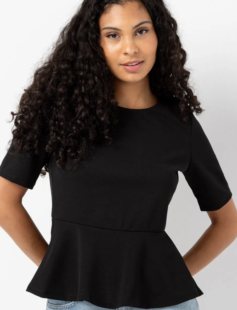 Peplum Hem T-shirt