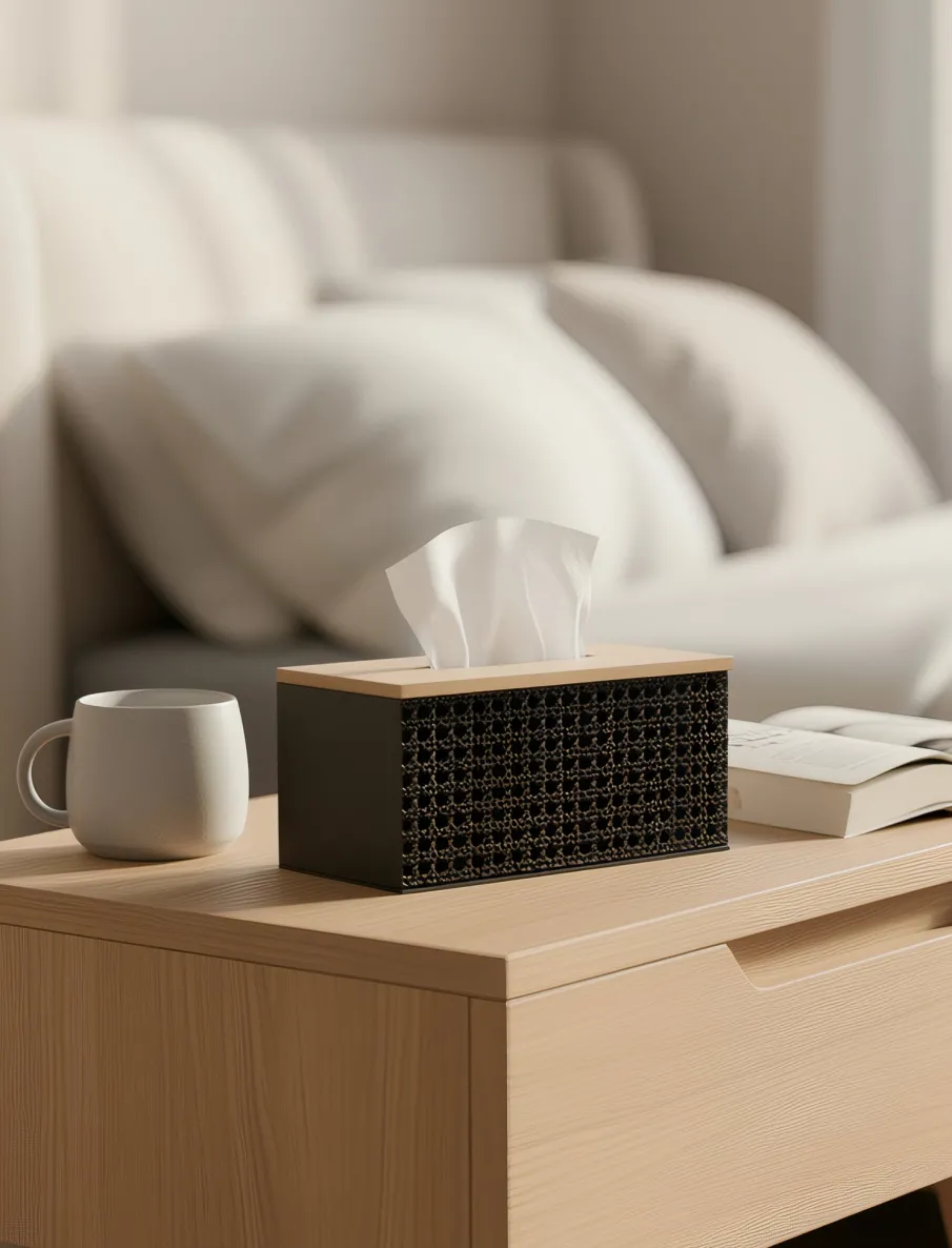Perforated Tissue Box